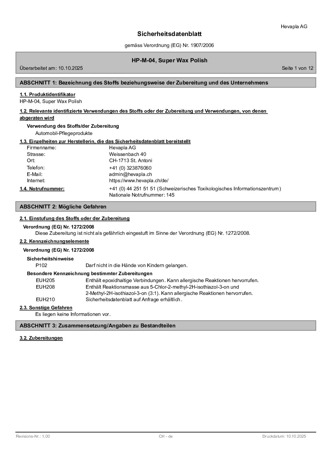 260119 HP-M-04 - SUPER WAX POLISH