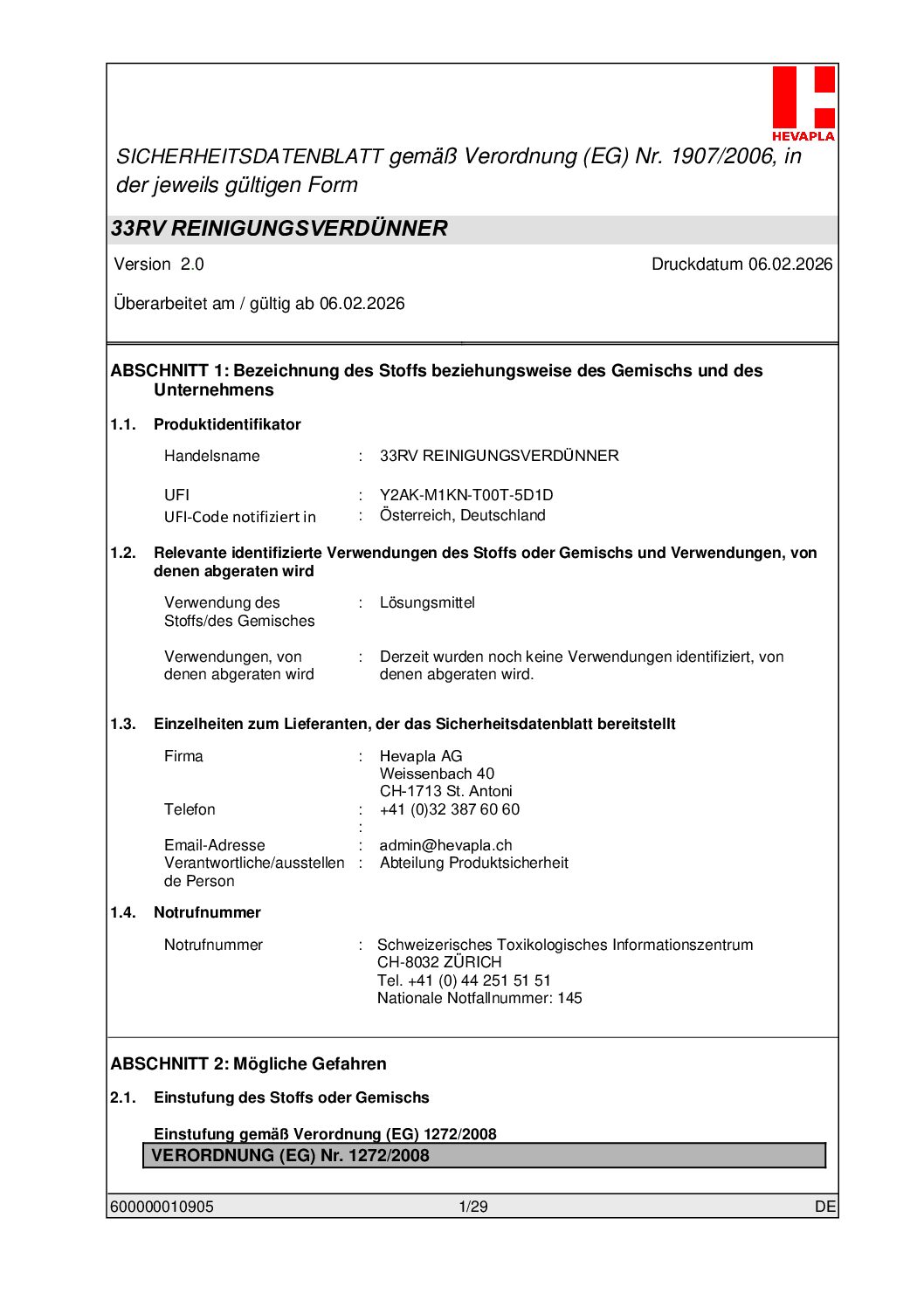 355 33RV SHDB, deutsch