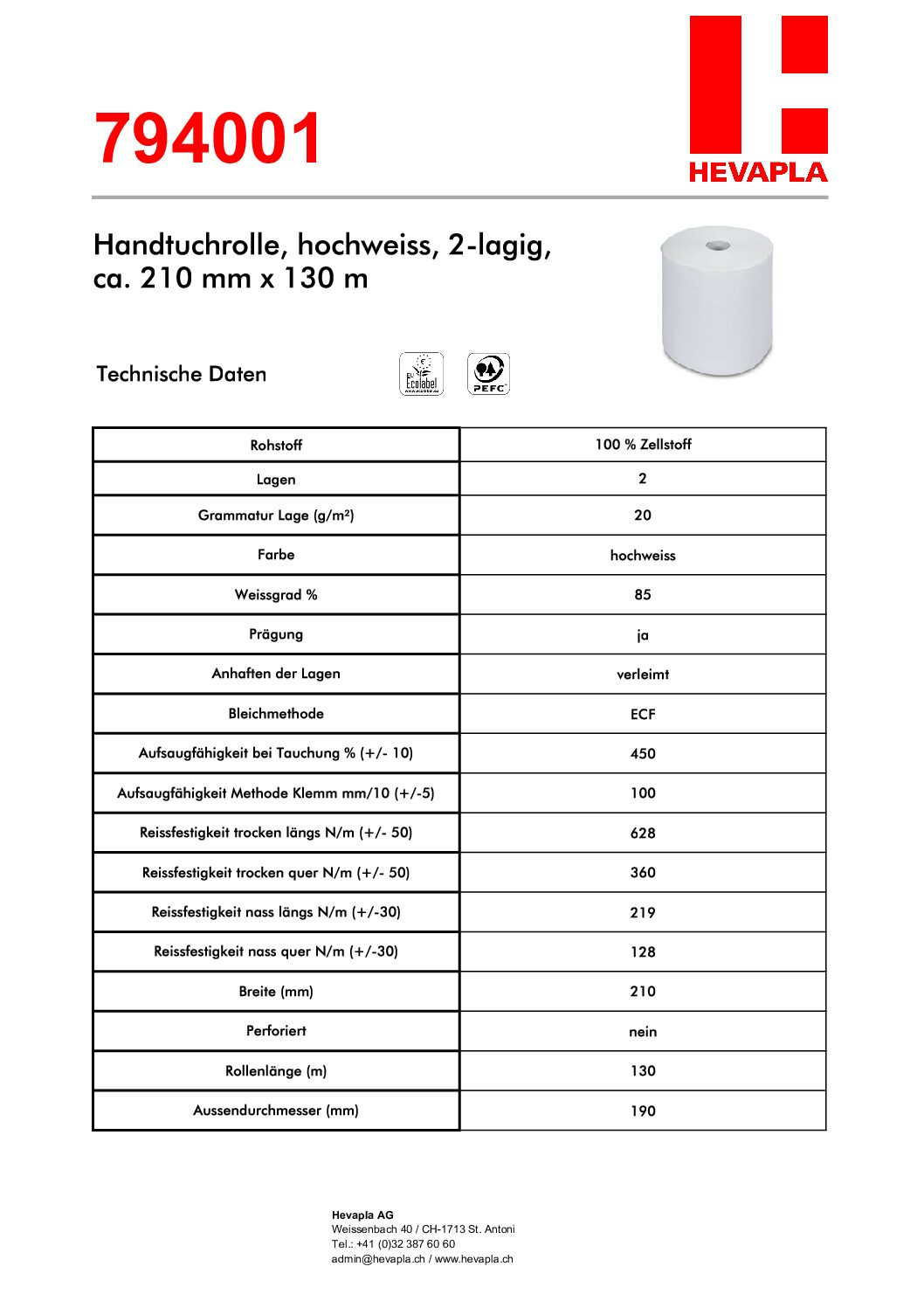 794001 Technisches Datenblatt
