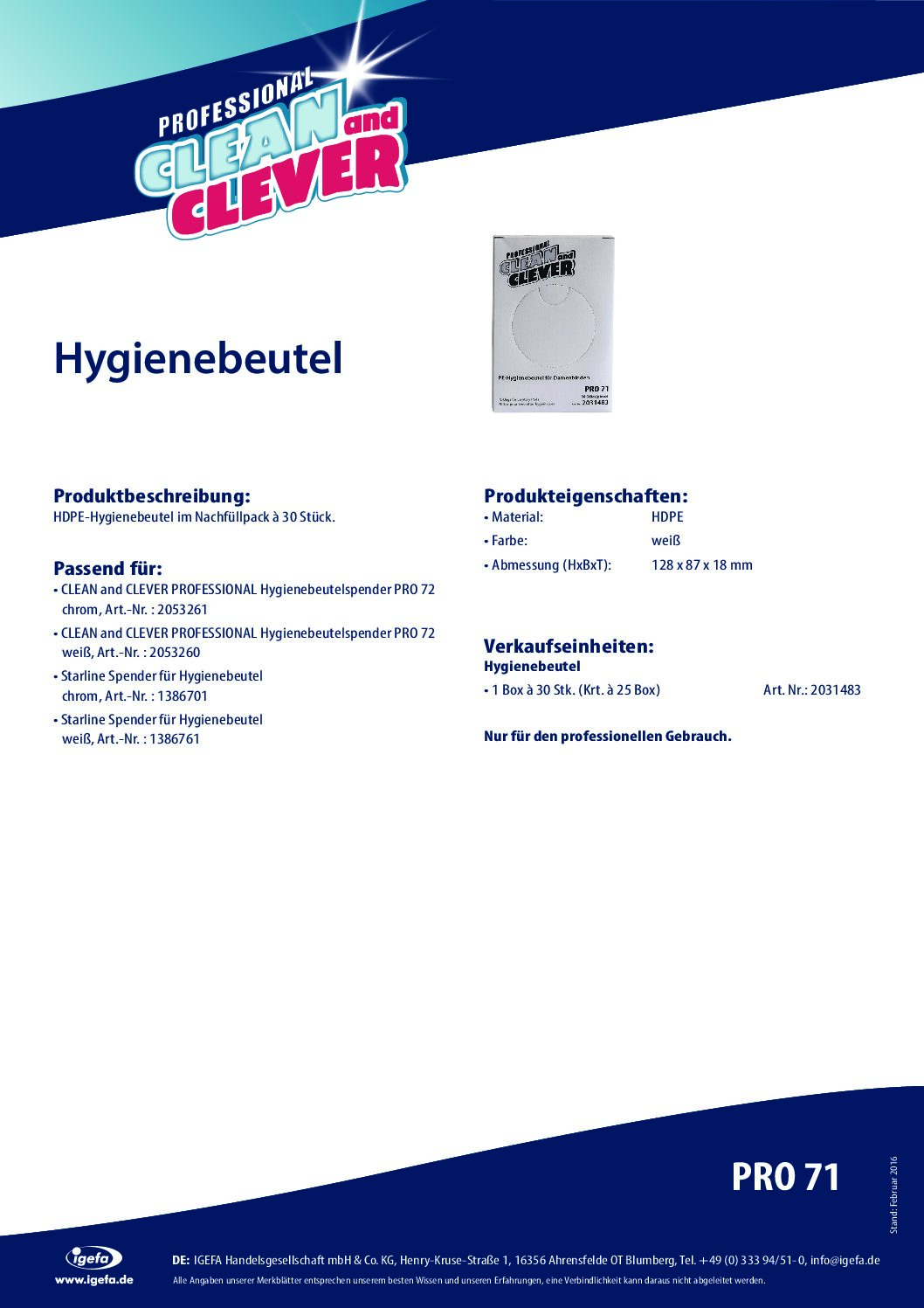 Hygienebeutel
